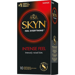Manix Skyn Intense Feel Προφυλακτικά Λεπτά με Ραβδώσεις 10τμχ