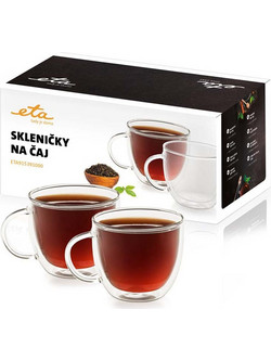 ETA 9153 91000 Σετ κούπας γυάλινη 400ml 2τεμ