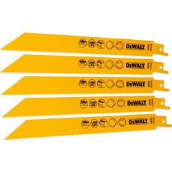 DEWALT Λάμες σπαθ. 5τμχ 203mm DT2353-QZ