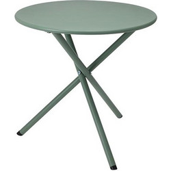 Στρογγυλό μεταλλικό τραπεζι δ.48xY48cm χρ.μέντας