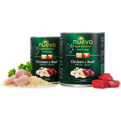 Nuevo Super Premium Junior Grain Free with Chicken, Beef & Rice 800gr