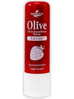Herbolive Με Φράουλα Lip Balm με Χρώμα 4.5gr