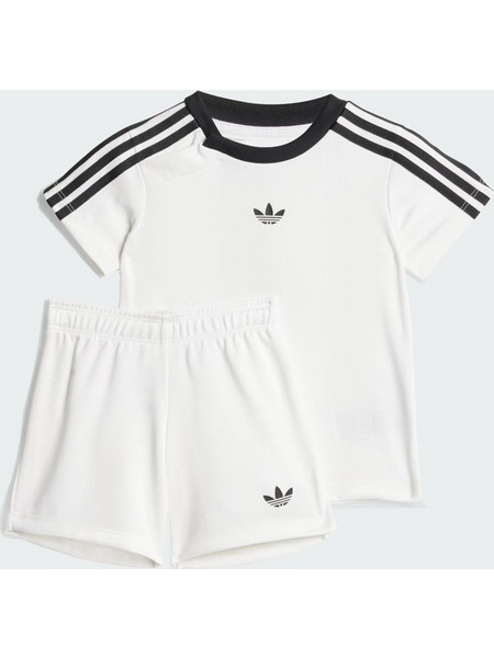 Adidas Βρεφικό Σετ Καλοκαιρινό Λευκό Μαύρο JY1129