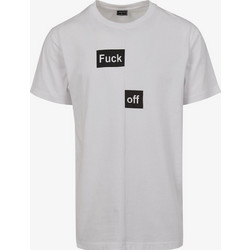 MISTER TEE Men Fuck Off Split Tee - WHITE - MT1014-00220