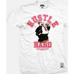 DGK Men Hustle Hard Tee - WHITE - DT-2402