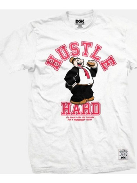 DGK Men Hustle Hard Tee - WHITE - DT-2402