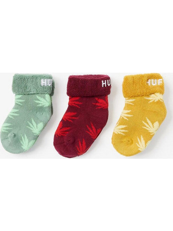 HUF Kids Plantlife Baby Seeds Sock 3-Pack - GOLD - SK00306-GOLD