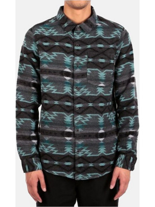 IRIEDAILY Men Santania Shirt - BLUE GREY MEL - 5198340-308