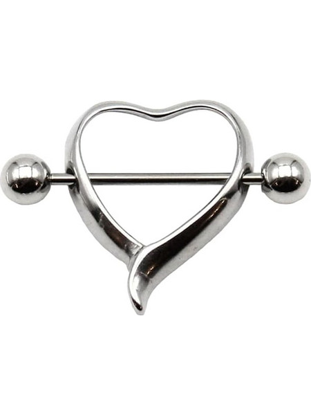Piercing θηλή καρδιά ασημί - Ρομαντικός σχεδιασμός SS19