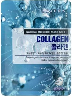 Orjena Collagen Sheet Μάσκα Προσώπου για Ενυδάτωση με Κολλαγόνο 23ml
