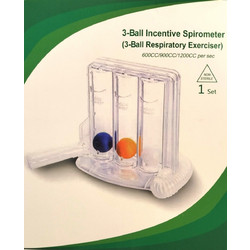 Medico Συσκευή Εξάσκησης Αναπνοής 3-Ball Incentive Spirometer 1τμχ