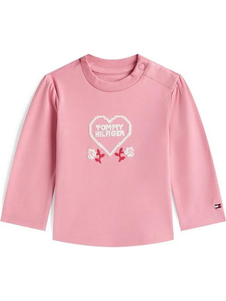 Βρεφική μπλούζα μακό HEART GRAPHIC TEE LS KN0KN02057THC