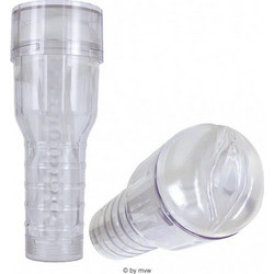 Pipedream Extreme Clear Leader Snatch Pocket Pussy & Sleeve Αυνανιστήρι Clear