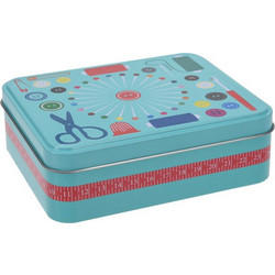 Σετ ραπτικής σε μεταλλικό κουτί 15x12x5cm