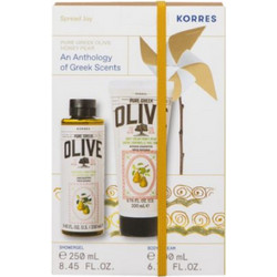 Korres Pure Greek Olive Sea Salt Shower Gel 250ml + Sea Salt Body Cream 200ml