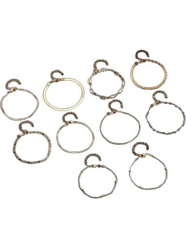 11pcs αλυσίδες με ρόμβους gold