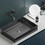 Karag SATURN Gun Metal BB9812-BGM Επικαθήμενος Νιπτήρας Μπάνιου Inox 55x38x10cm Μαύρος 5206836624112