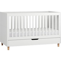 PoliHome Simple Πολυμορφική Κούνια για Στρώμα 70x140cm Λευκή