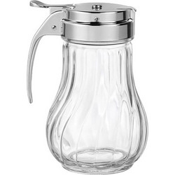 Happy House Μελιέρα Γυάλινη/Inox 200ml