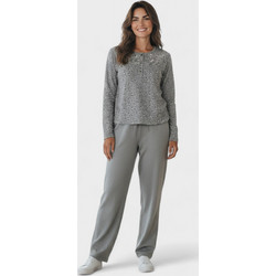 Minerva Collection Cozy Elegance Γυναικείες Πιτζάμες Γκρι CL26130-1
