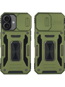 Θήκη Ring Armor CamShield Sonique για Apple iPhone 17 Χακί