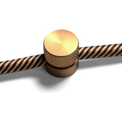 Creative Cables Μεταλλικό Στήριγμα Τοίχου Sare για υφασμάτινο Καλώδιο - σετ 2 τεμαχίων - Μπρονζέ - Creative Cables - FCM01OTSx2