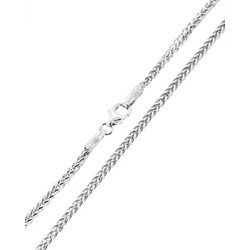 Αλυσίδα λαιμού λευκόχρυση Κ14 σε μήκος 46,8 cm