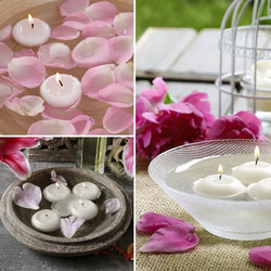 Κεριά Επιπλέοντα Λευκά Αρωματικά Soothing Spa - 10τμχ