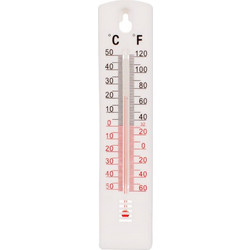 Θερμόμετρο Τοίχου Πλαστικό Λευκό 20cm