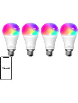 Meross MSL120 Έξυπνη Λάμπα LED WiFi RGB (HomeKit) - Τετραπλή Συσκευασία