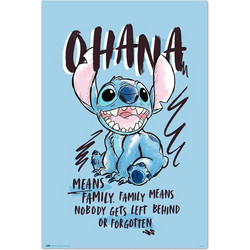 Disney Stitch Ohana poster