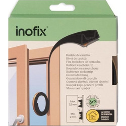 ΤΥΠΟΥ K ΑΕΡΟΣΤΟΠ ΛΑΣΤΙΧΟ ΠΟΡΤΑΣ INOFIX 2115 6000Χ350MM Μαύρο