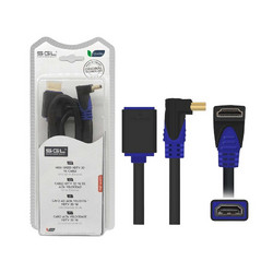 Καλώδιο HDMI 90 Angle Male to HDMI Female 3m Black 095257