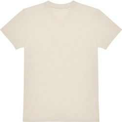 T-Shirt με V Λαιμόκοψη E150 B & C Off White
