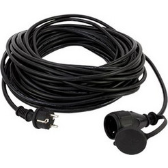 REV extension IP44 50m black