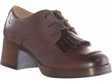 Γυναικεία Δερμάτινα Oxfords by Repo | A12512 | Καφε