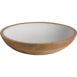 Μπολ Σερβιρίσματος Ξύλινο Λευκό Marine Business Cocoa - Bowl L White