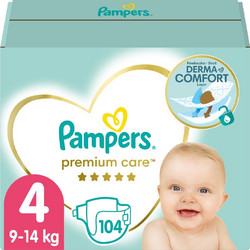 Pampers Premium Care Πάνα Πάνες No4 9-14kg 104τμχ
