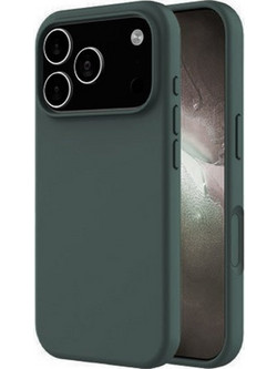 Θήκη Rubber Ενισχυμένης Σιλικόνης για iPhone 17 Pro Σκούρο Γκρί