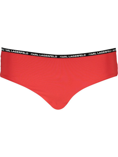 Karl Lagerfeld Ψηλόμεσο Bikini Slip Κόκκινο KL21WBT02
