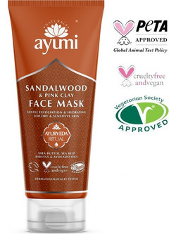 Ayumi Sandalwood & Pink Clay Face Mask 100ml