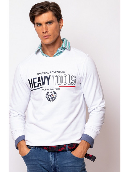 Heavy Tools Μπλούζα με μακρύ Μανίκι, DRY - Λευκό