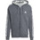 Adidas Essentials 3-Stripes Ανδρική Ζακέτα Fleece με Κουκούλα και Φερμουάρ Γκρι IJ6480