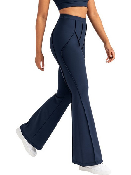 Lismina Flare Fit Sculpt Line Γυναικείο Κολάν Push Up Navy Μπλε 1267