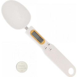 Κουτάλι Μεζούρα Ακριβείας με LCD Οθόνη 0.1gr/0.5kg Λευκή ΤΥ-16