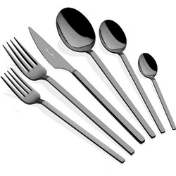 Μαχαιροπίρουνα Carre Titanium (Σετ 36Τμχ) 645DRM1234 Black Hermia 36 τμχ Ανοξείδωτο Ατσάλι