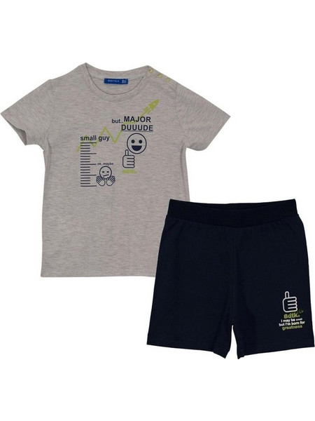 Bdtk Infant Βρεφικό Σετ Μπλούζα Με Σορτς 1201-733199-01 ΓΚΡΙ