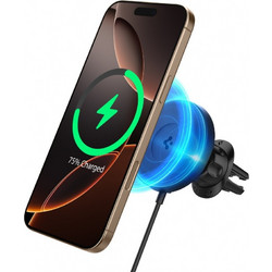 Spigen OneTap Pro4 Magfit MagSafe Car Mount Charger (Wireless / Air Vent) Black ITQ12W ACP08542
