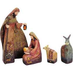 ΧΡΙΣΤΟΥΓΕΝΝΙΆΤΙΚΕΣ ΦΙΓΟΎΡΕΣ NATIVITY-SET 4PCS POLYRESIN 6-22CM
