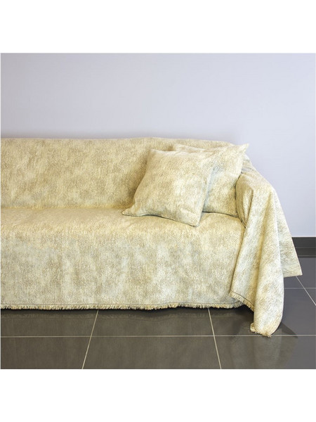 Ριχτάρι διθέσιου καναπέ 250x180cm, ακρυλικό σενίλ, μπεζ, ελληνικής κατασκευής FENNEL 21C01BG2 - FENNEL